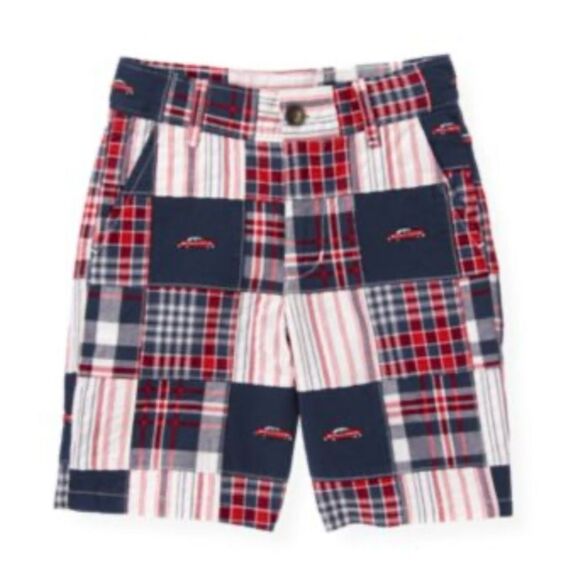 Janie and Jack Patchwork Shorts Red White Blue EUC - Picture 4 of 4